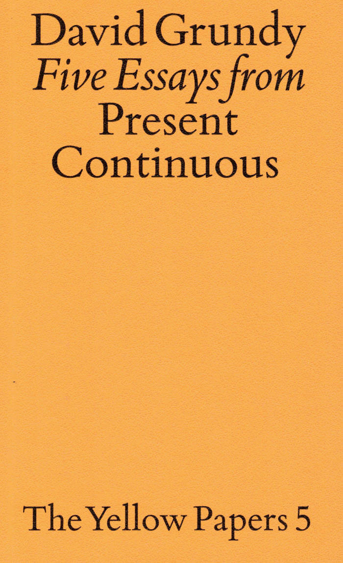 Five Essays from Present Continuous
